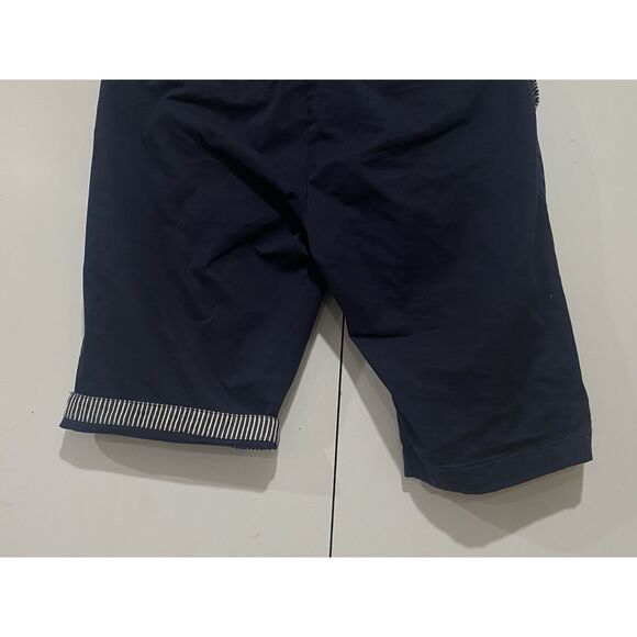 Fashion Style News Shorts Mens Medium Navy Blue Elastic Drawstring Casual Beach - Picture 8 of 11